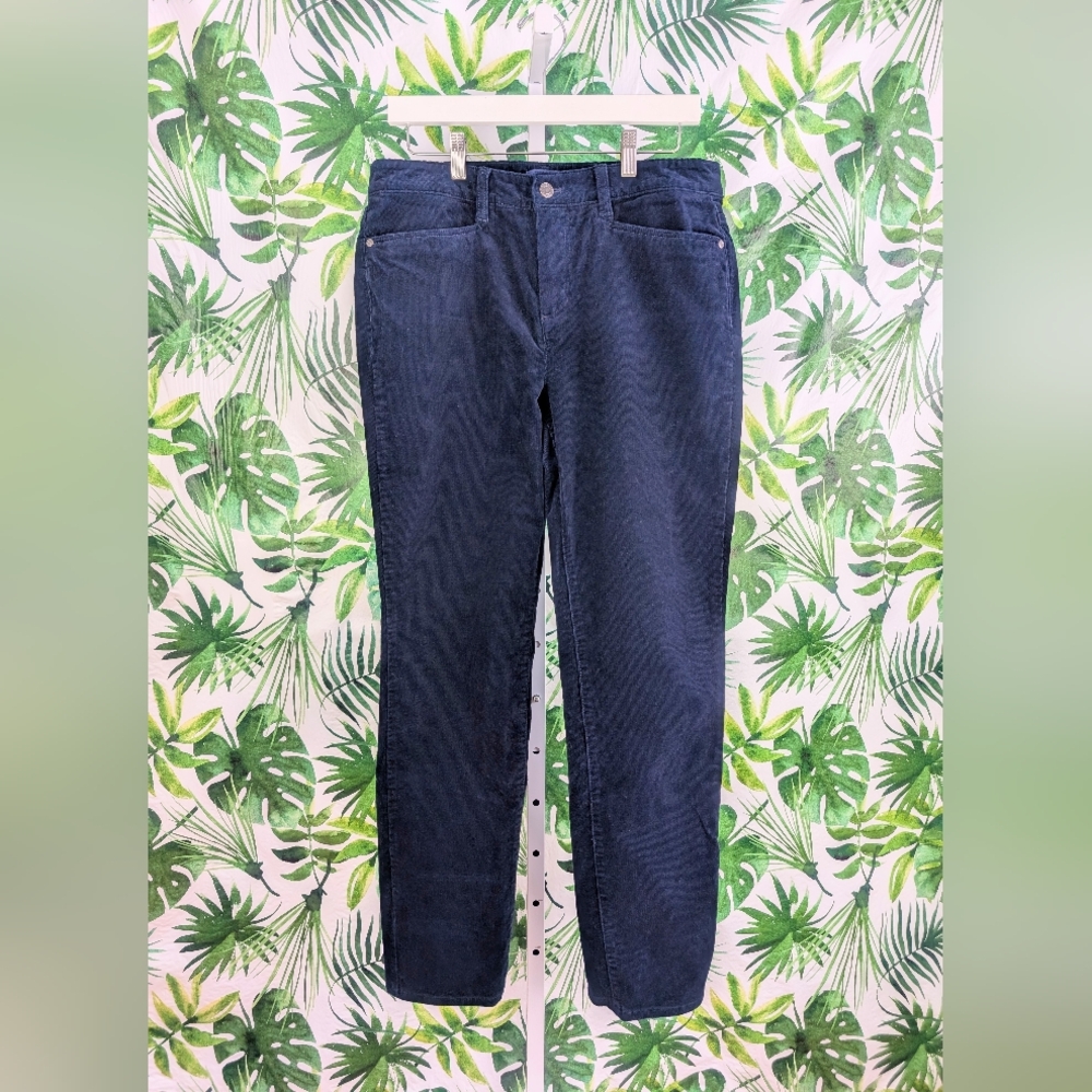 Talbot's Simply Flattering Straight Corduroy Navy Pant (Size: 8) - Picture 2 of 9